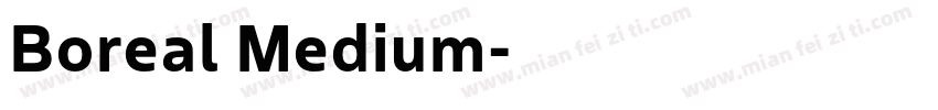 Boreal Medium字体转换